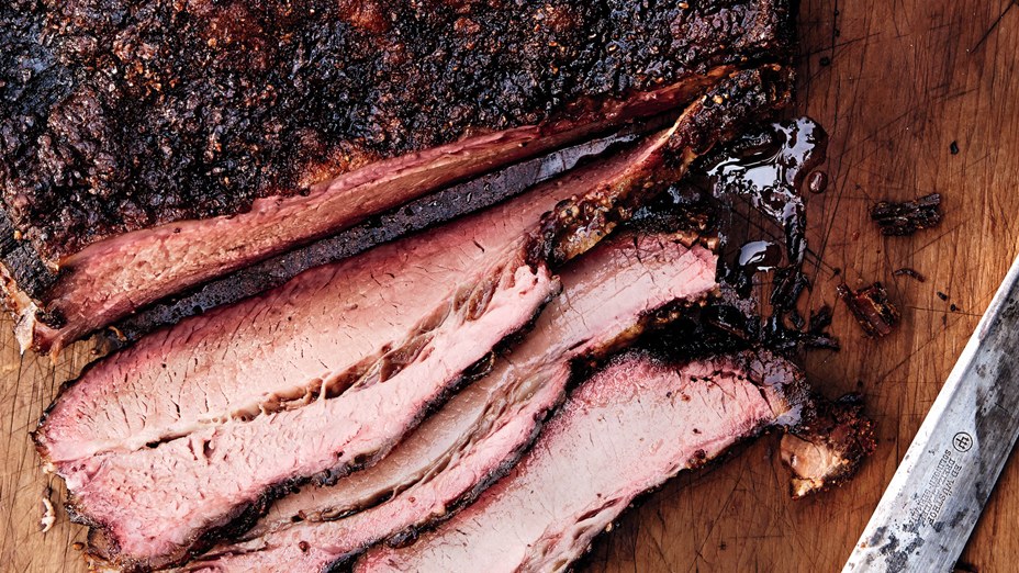 perfect Texas Brisket with smoke ring. Not my photograph